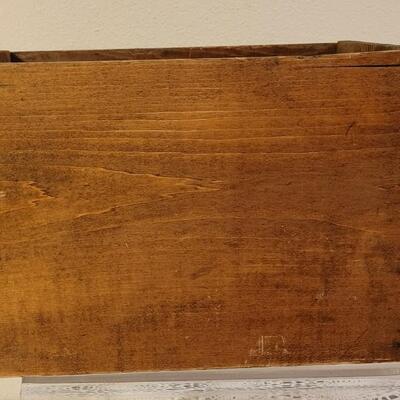 Lot 15: Wood Storage Box - 1 Primitives and 1 Dovetail Documents Tray