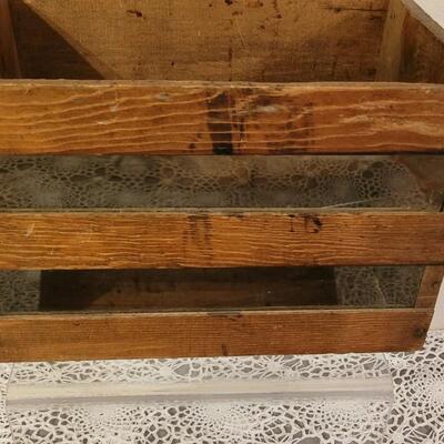 Lot 15: Wood Storage Box - 1 Primitives and 1 Dovetail Documents Tray