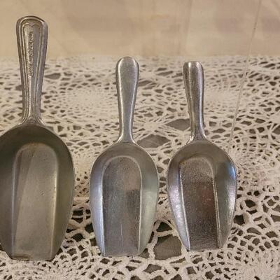 Lot 21: Vintage Kitchen Mixer, Scoops, Spice Bottle, Pepper Mill, (2) Ball Jar Glass Lids & (1) Metal Cap, Broom & Utensils...