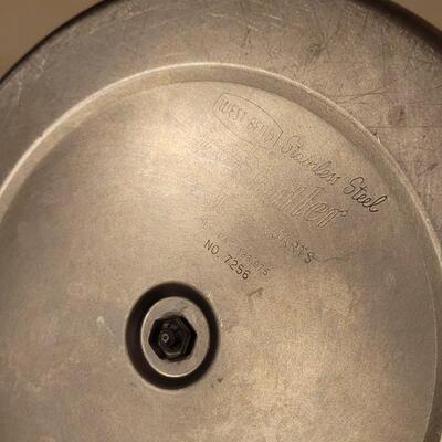 Lot 22: Vintage Mid Century Modern Stainless Steel- Butler-  Ice Bucket