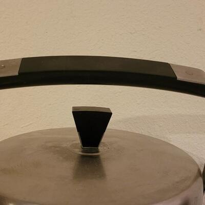 Lot 22: Vintage Mid Century Modern Stainless Steel- Butler-  Ice Bucket