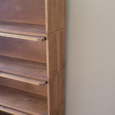 Lot 28: Antique Oak Barrister Book Case