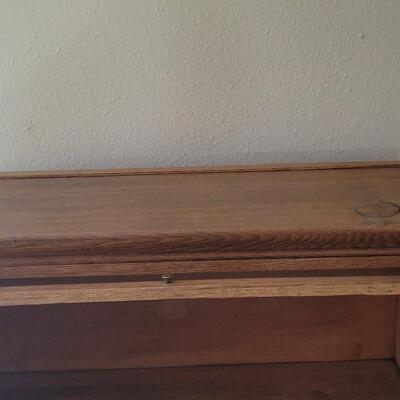 Lot 28: Antique Oak Barrister Book Case