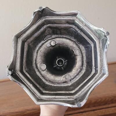 Lot 29: Antique Pewter Candleholder