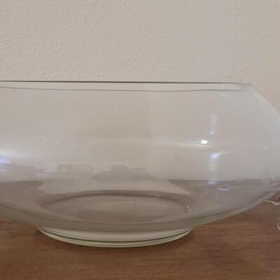 Lot 32: Mid Century Modern Reikes-Crisa Punch Bowl, 22 Cups, Original Glass Ladel and 2 Plastic Ladels & Cup Hooks