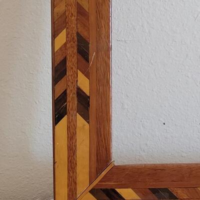 Lot 46: Vintage Wood Inlay Frame