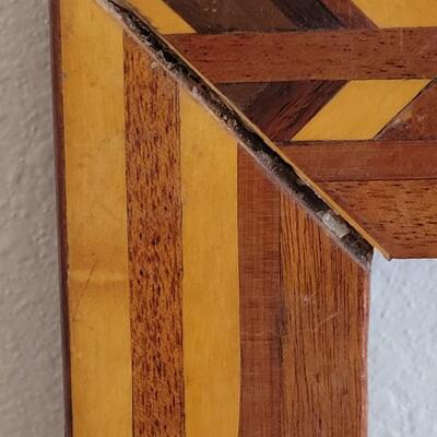 Lot 46: Vintage Wood Inlay Frame
