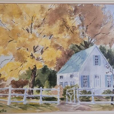 Lot 53: M. BUETHE Original Watercolor Artwork