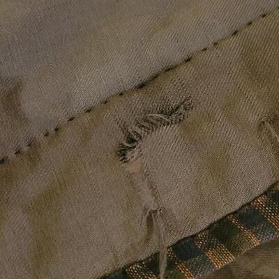 Lot 63: Handmade Jewel Tones Twin Quilt with Feather Stitching