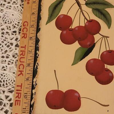 Lot 87: Cherry Art on Slate