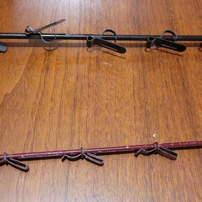 Lot 90: (4) Clip On Displays and Clear Acrylic Displays (2) Tall (2) Small