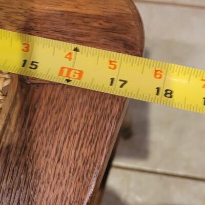 Lot 109: (5) Antique Oak Chairs (4 Cane Seat and one need Repair and comes with Seat Material