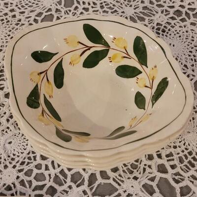 Lot 111:  Blue Ridge and PV China Bowls, Small Plates and Serving Plate