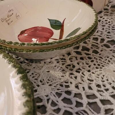 Lot 145: Blue Ridge Apple China with Green Rim