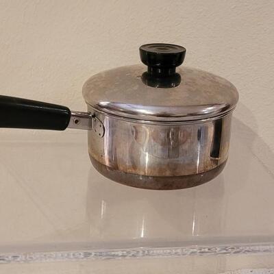 Lot 149: Copper Clad Revere Ware Pots & Pans Lot
