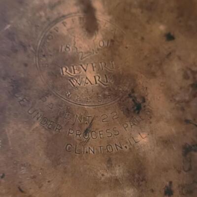 Lot 149: Copper Clad Revere Ware Pots & Pans Lot