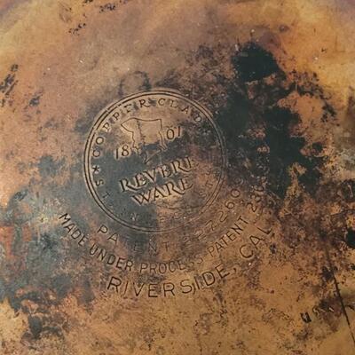 Lot 149: Copper Clad Revere Ware Pots & Pans Lot