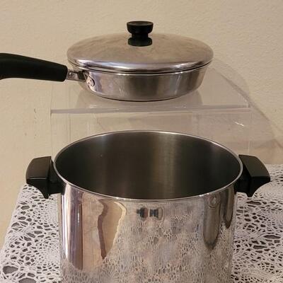 Lot 149: Copper Clad Revere Ware Pots & Pans Lot
