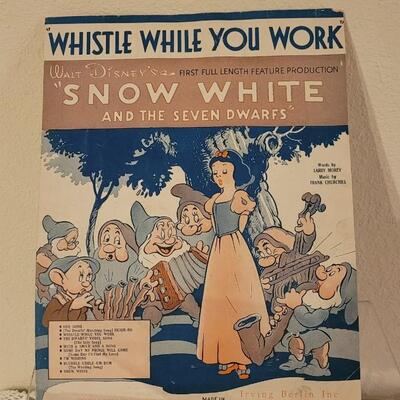 Lot 176: Vintage Sheet Music Snow White Gold Diggers of 1935 ect.