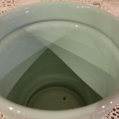 Lot 181: Santa And Teal Vases