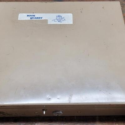 Lot 228: Vintage Tan Metal Cash Box