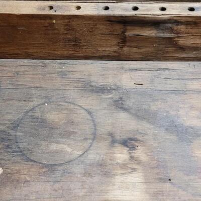 Lot 230: Vintage 3 Drawer Work Bench (Vises not included)