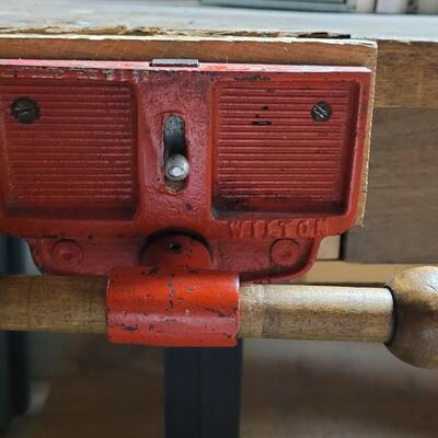 Lot 231: Vintage Wilton Woodworking Bench Vise - Undermount