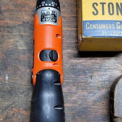 Lot 241: Tool Bench Tool Lot including a Black & Decker Pivot Driver