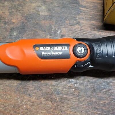 Lot 241: Tool Bench Tool Lot including a Black & Decker Pivot Driver