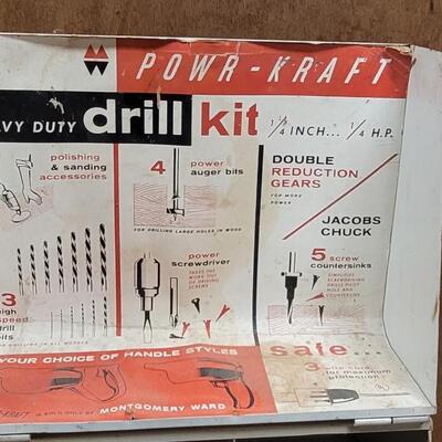 Lot 242: POWR - KRAFT Drill Kit Box Only