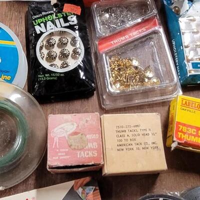Lot 246: Variety of Tapes and Tacks Lot