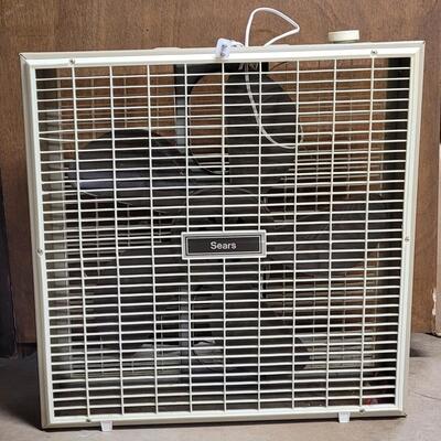 Lot 268: Vintage Metal Sears Box Fan