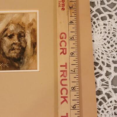 Lot 280: "Study in Watercolor 1" Artwork in Mat