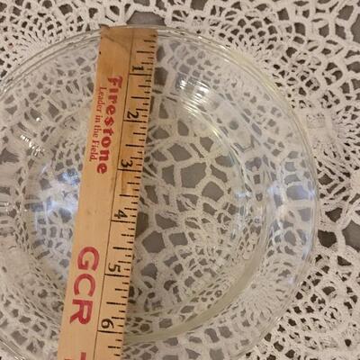 Lot 296: Vintage Glass Plates (made in Mexico), Glass Pitcher and Glass