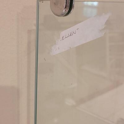 Lot 304: Vintage Glass Display Curio Lockable Cabinet