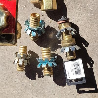 Lot 306: 5 Way Connection, Brass Y Connector,  New Faucet Handle