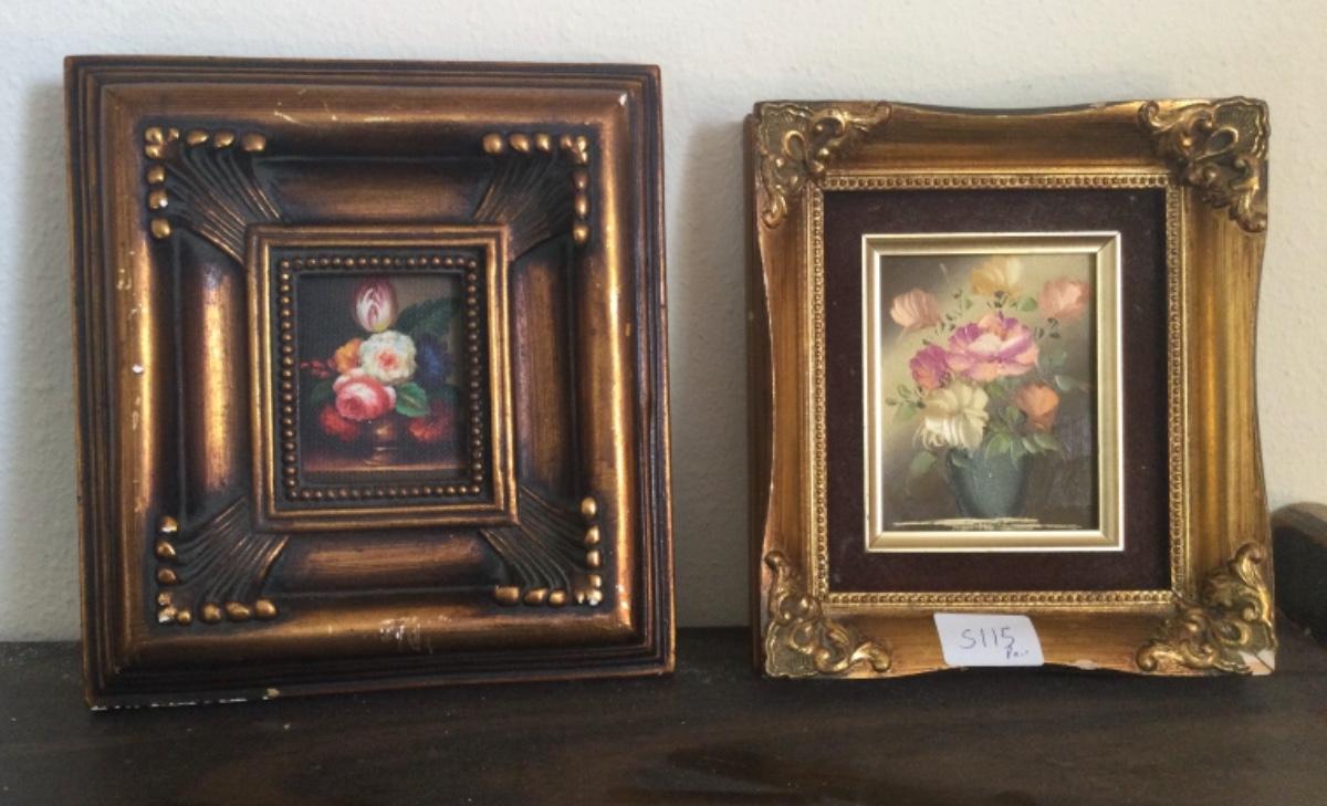 Small framed paintings contemporary | EstateSales.org