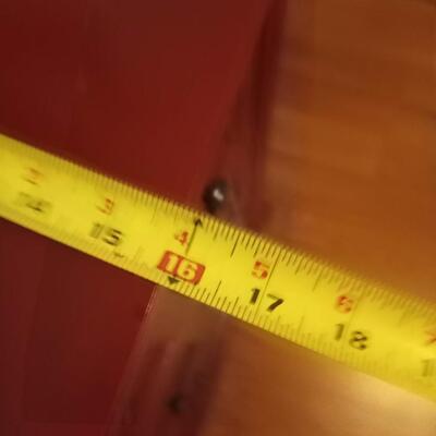 Red Entry Cabinet Storage