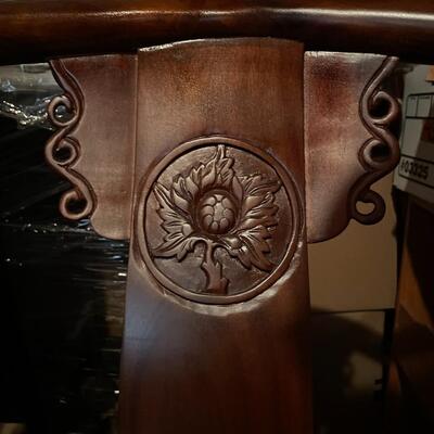 Pair of Asian wooden chairs