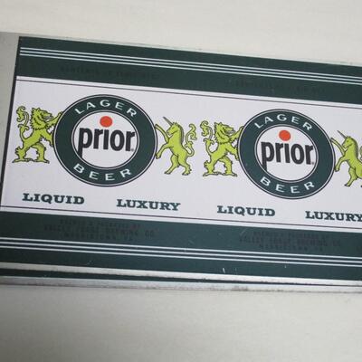 Prior Beer Label Vintage Proof Labels- Prior Lager Beer Valley Forge Brewing Norristown ...