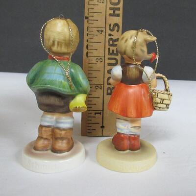 Vintage Porcelain Hummel Christmas Ornaments by Schmid, 1st Edition 1983, 2nd Edition 1984