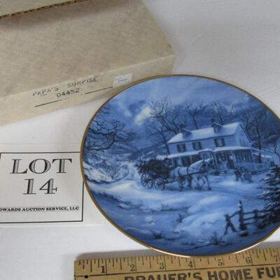 1989 Papa's Surprise Plate in Box, Rob Sauber, #103A