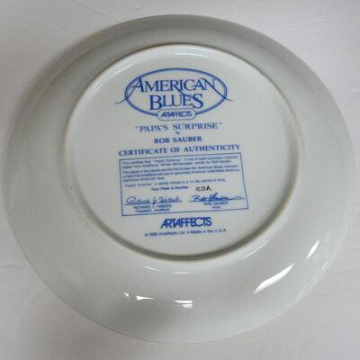 1989 Papa's Surprise Plate in Box, Rob Sauber, #103A