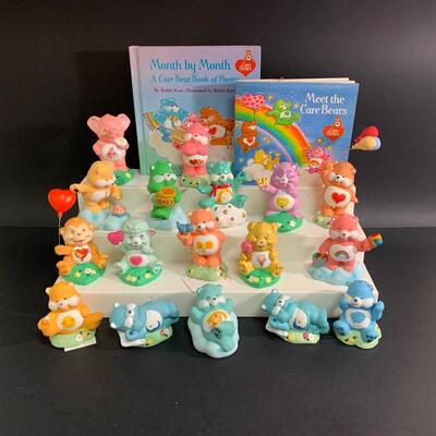 Lot 468: Vintage American Greeting Care Bear Figurines &  Children's Books