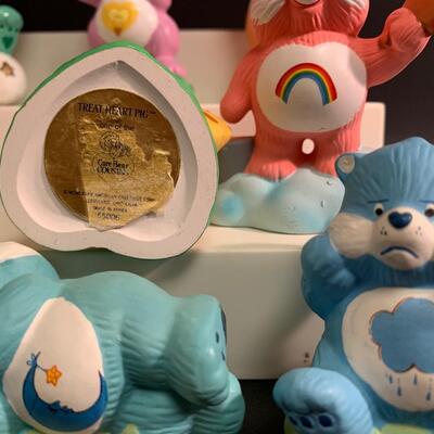 Lot 468: Vintage American Greeting Care Bear Figurines &  Children's Books