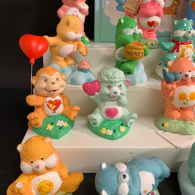 Lot 468: Vintage American Greeting Care Bear Figurines &  Children's Books