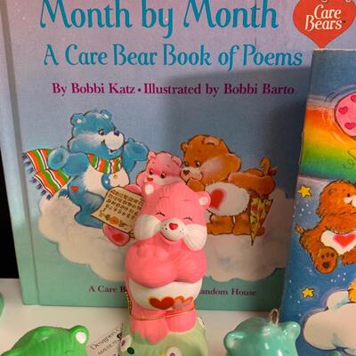 Lot 468: Vintage American Greeting Care Bear Figurines &  Children's Books
