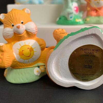 Lot 468: Vintage American Greeting Care Bear Figurines &  Children's Books