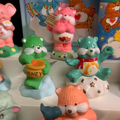 Lot 468: Vintage American Greeting Care Bear Figurines &  Children's Books