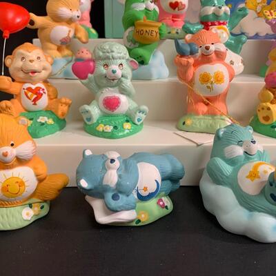 Lot 468: Vintage American Greeting Care Bear Figurines &  Children's Books